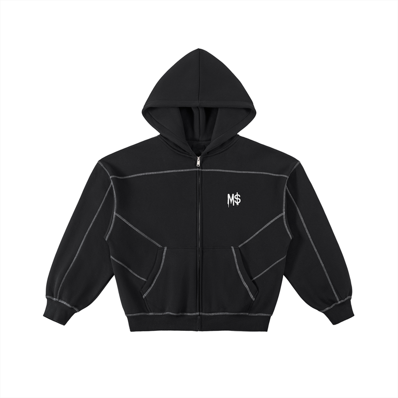 MoneyAddict Fleece Zip Hoodie